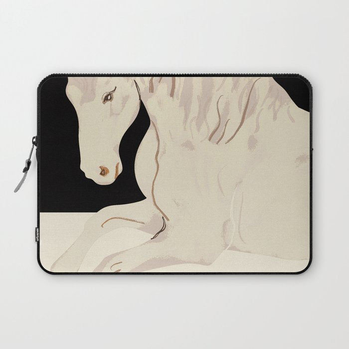 Minimal Abstract Art Horse 2 Laptop Sleeve Gallery Image 1