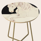 Minimal Abstract Art Horse 2 Side Table Gallery Image 2