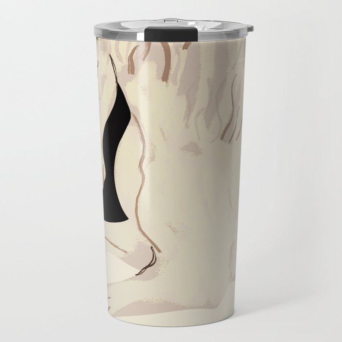 Minimal Abstract Art Horse 2 Travel Mug Gallery Image 1