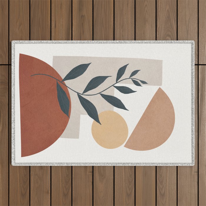 Shapes and Branches 03 Outdoor Rug Gallery Image 1