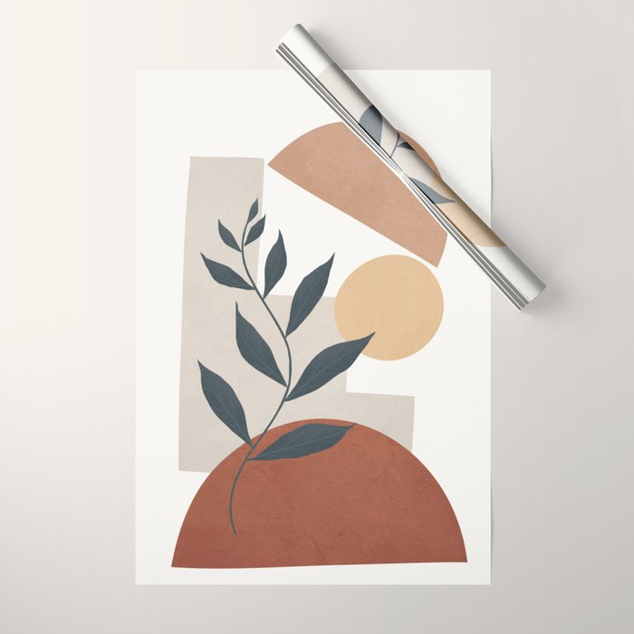 Shapes and Branches 03 Wrapping Paper Gallery Image 1