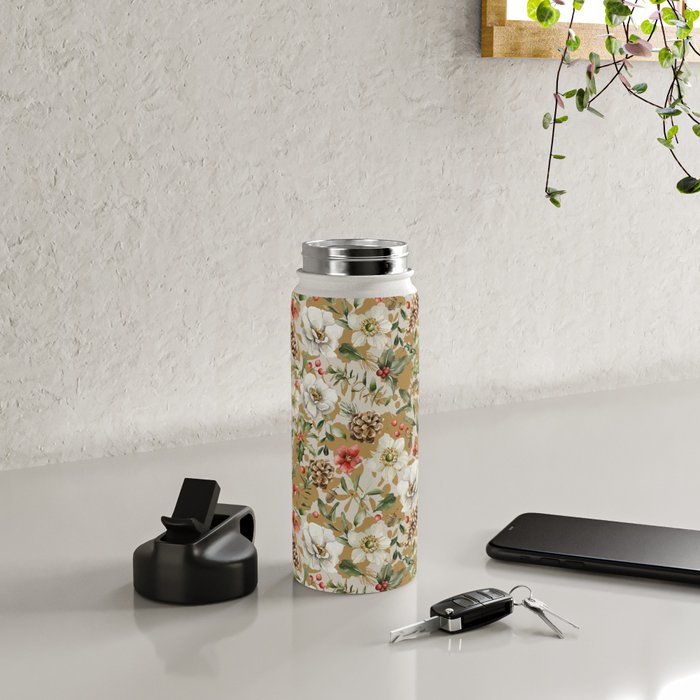 Winter flowers WP1 Water Bottle Gallery Image 4