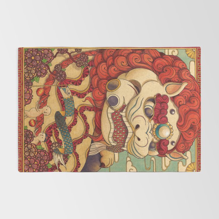 Chinese Lion Rug Gallery Image 2