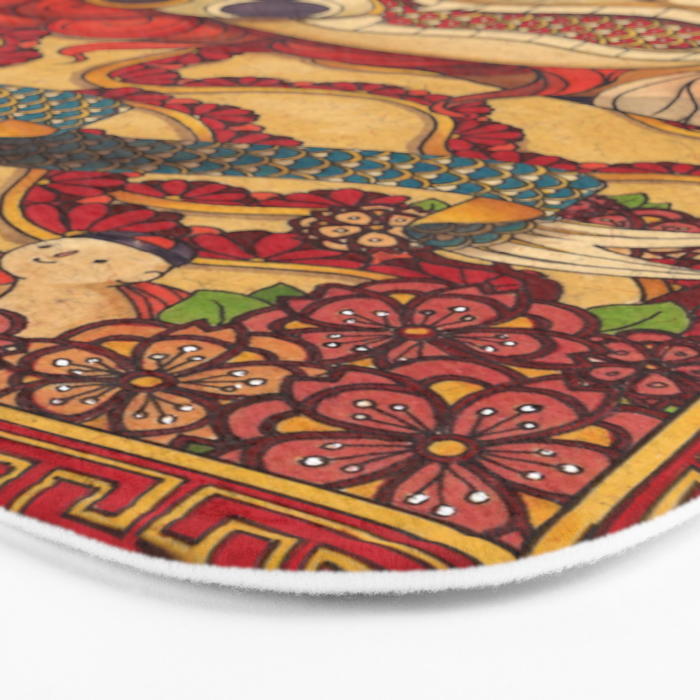 Chinese Lion Bath Mat Gallery Image 3