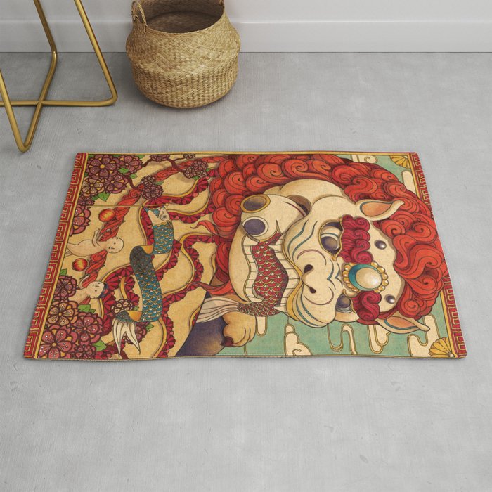 Chinese Lion Rug Gallery Image 1