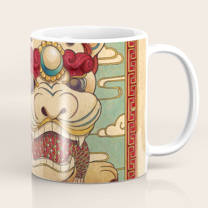 Chinese Lion Coffee Mug Gallery Image 1