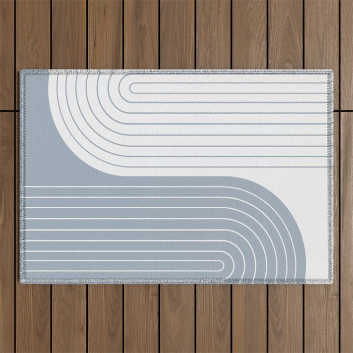 Two Tone Line Curvature LXVI Outdoor Rug Gallery Image 1