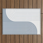 Two Tone Line Curvature LXVI Outdoor Rug Gallery Image 1