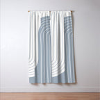 Two Tone Line Curvature LXVI Window Curtain Gallery Image 3