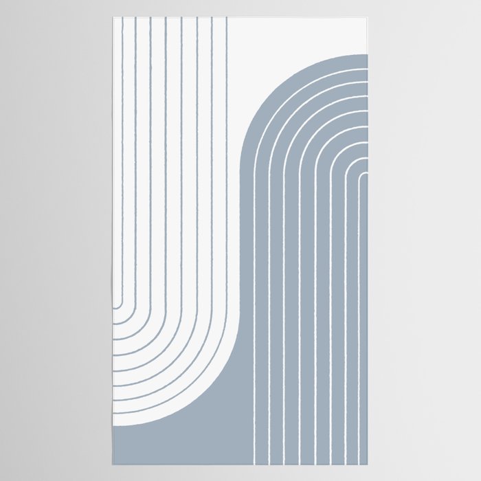 Two Tone Line Curvature LXVI Tablecloth Gallery Image 2