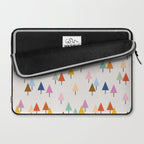 Pastel Triangle Trees: Cozy Winter Vibes with Modern Charm Laptop Sleeve Gallery Image 2