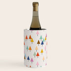 Pastel Triangle Trees: Cozy Winter Vibes with Modern Charm Wine Chiller Gallery Image 1