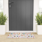 Pastel Triangle Trees: Cozy Winter Vibes with Modern Charm Welcome Mat Gallery Image 3