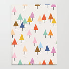 Pastel Triangle Trees: Cozy Winter Vibes with Modern Charm Notebook Gallery Image 4