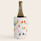 Pastel Triangle Trees: Cozy Winter Vibes with Modern Charm Wine Chiller Gallery Image 3