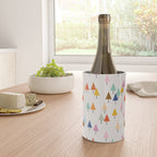 Pastel Triangle Trees: Cozy Winter Vibes with Modern Charm Wine Chiller Gallery Image 4