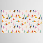 Pastel Triangle Trees: Cozy Winter Vibes with Modern Charm Tablecloth Gallery Image 2