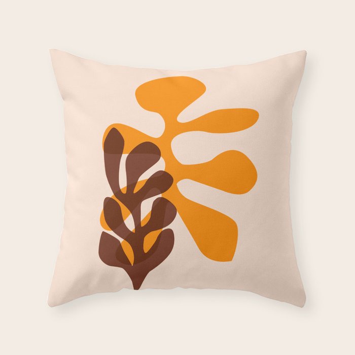 Sea tangle - retro Throw Pillow Gallery Image 6