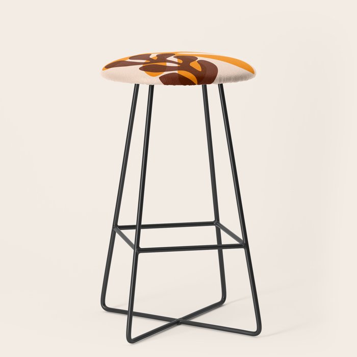 Sea tangle - retro Stool Gallery Image 1