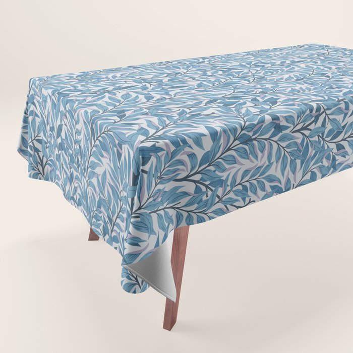 Romantic Botanica - Foliage in Light Blue Tablecloth Gallery Image 1