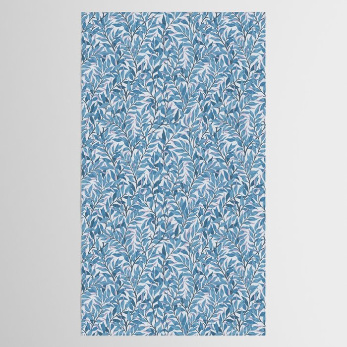 Romantic Botanica - Foliage in Light Blue Tablecloth Gallery Image 2