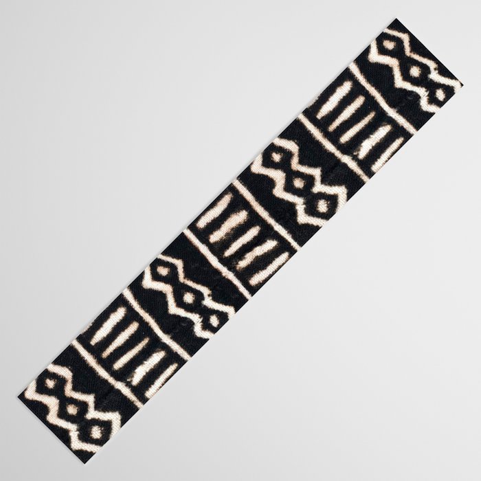 African Vintage Mali Mud Cloth Print Table Runner Gallery Image 3