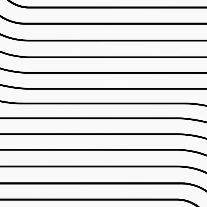 Minimal Line Curvature I Black and White Mid Century Modern Arch Abstract Coffee Mug Gallery Image 2