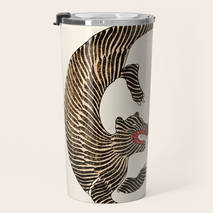 Japanese Tigers by Taguchi Tomoki 1860-1869 - Tiger Travel Mug Gallery Image 3