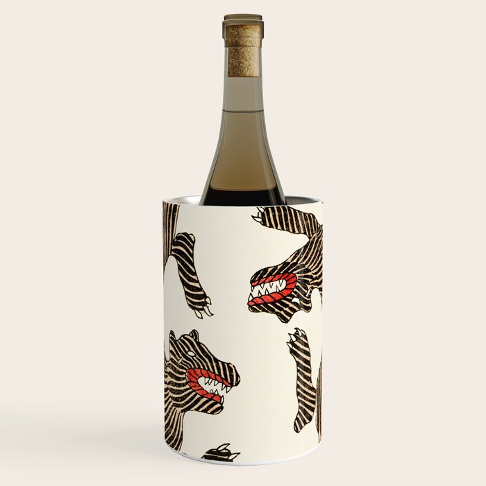 Japanese Tigers by Taguchi Tomoki 1860-1869 - Tiger Wine Chiller Gallery Image 1