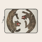 Japanese Tigers by Taguchi Tomoki 1860-1869 - Tiger Laptop Sleeve Gallery Image 1