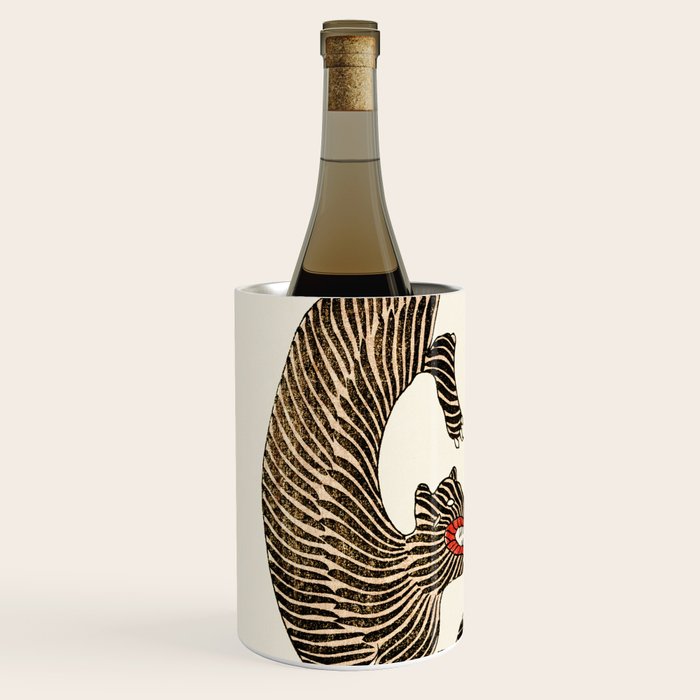 Japanese Tigers by Taguchi Tomoki 1860-1869 - Tiger Wine Chiller Gallery Image 2