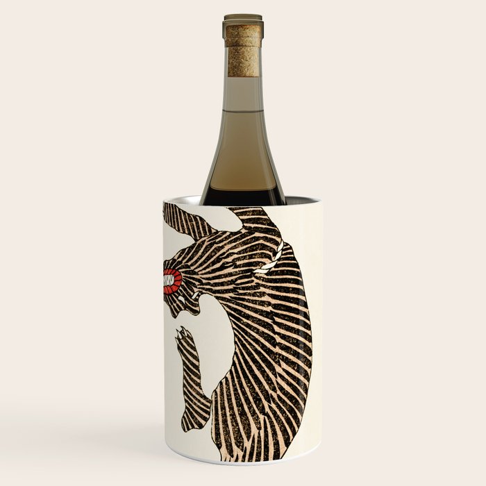 Japanese Tigers by Taguchi Tomoki 1860-1869 - Tiger Wine Chiller Gallery Image 3