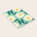Bold Flower - Green, yellow and white Notebook Gallery Image 3