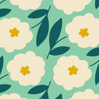 Bold Flower - Green, yellow and white Coffee Mug Gallery Image 2