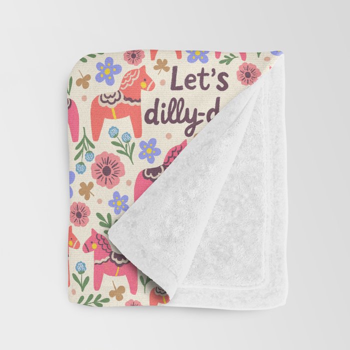 Let us dilly-dally Throw Blanket Gallery Image 3