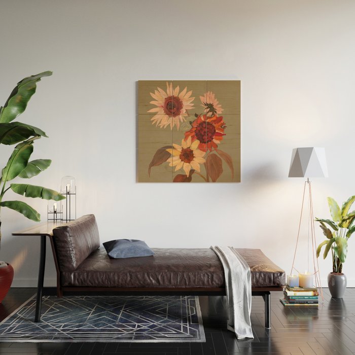 Sunflowers Moment Wood Wall Art Gallery Image 2