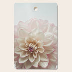 Intrepid x white dahlia flower photograph Cutting Board Gallery Image 1