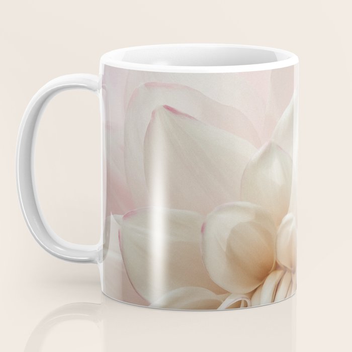 Intrepid x white dahlia flower photograph Coffee Mug Gallery Image 3