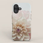 Intrepid x white dahlia flower photograph iPhone Case Gallery Image 1