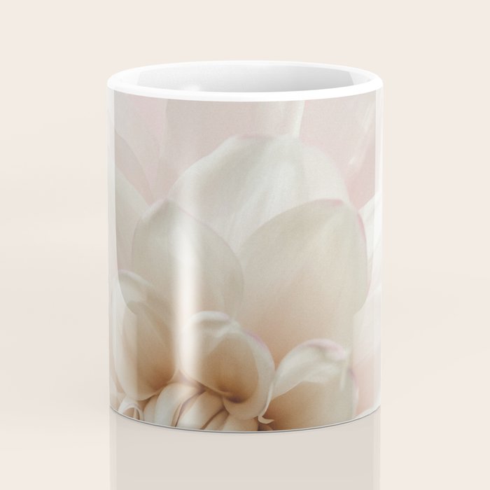 Intrepid x white dahlia flower photograph Coffee Mug Gallery Image 4