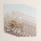 Intrepid x white dahlia flower photograph Wrapping Paper Gallery Image 3