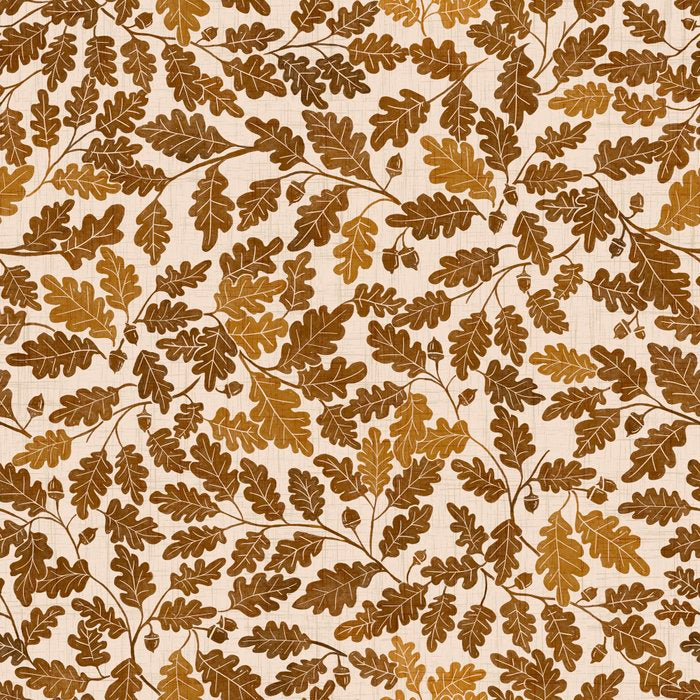 Golden Autumn Oak Pattern Coffee Mug Gallery Image 2