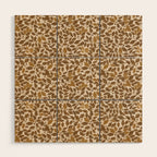 Golden Autumn Oak Pattern Wood Wall Art Gallery Image 1
