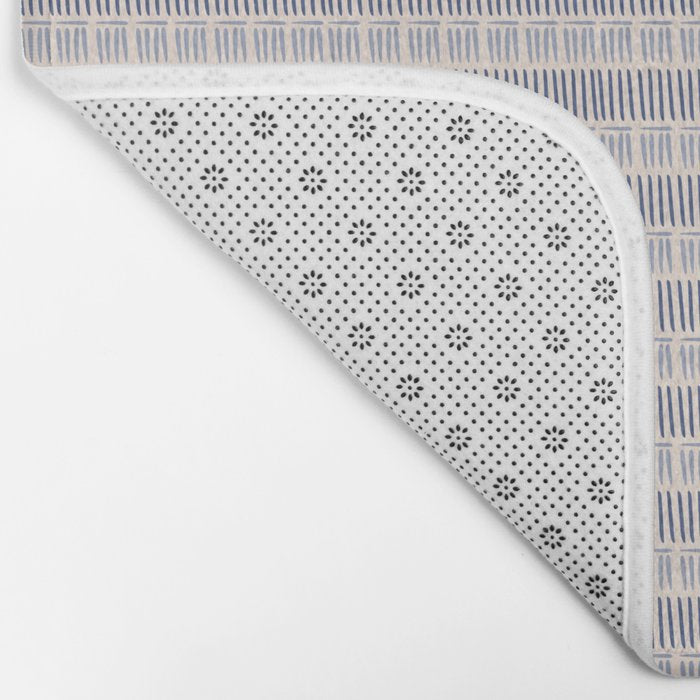 Indigo Blue Stripes  Bath Mat Gallery Image 2