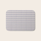 Indigo Blue Stripes  Bath Mat Gallery Image 1