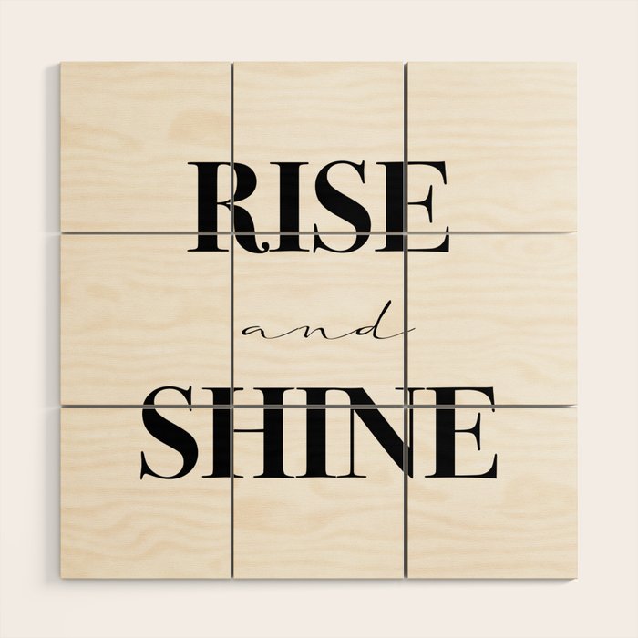 Rise and Shine Wood Wall Art Gallery Image 1