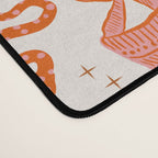 Retro Western-Inspired Pattern with Cacti, Snakes, and Cowboy Boots Desk Mat Gallery Image 4