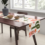 Retro Western-Inspired Pattern with Cacti, Snakes, and Cowboy Boots Table Runner Gallery Image 2