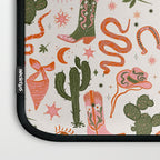 Retro Western-Inspired Pattern with Cacti, Snakes, and Cowboy Boots Laptop Sleeve Gallery Image 3