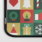 Christmas mosaic geometric pattern Laptop Sleeve Gallery Image 3
